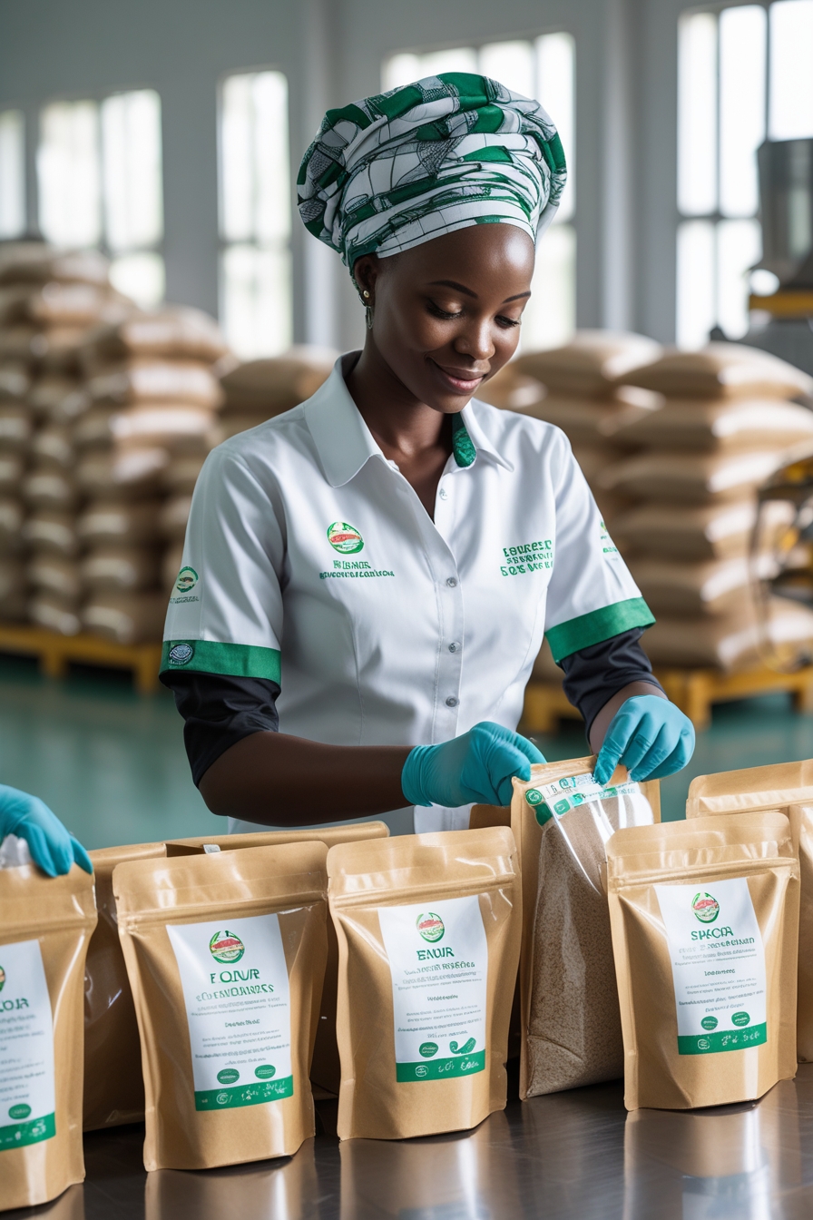 A clean welllit food processing facility